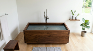 Chiaro (Clarity) wood bathtub