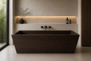Semplice (Simple) wood bathtub