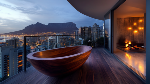 Vortice (Vortex) wood bathtub
