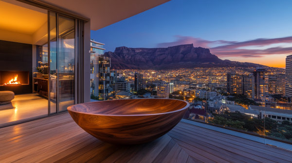 Prisma (Prism) wood bathtub