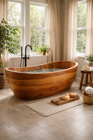 Laguna wood bathtub