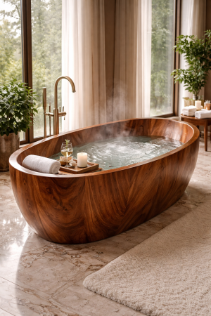 Sogno (Dream) wood bathtub